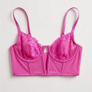 Auden Vibrant Pink Lace Lingerie
